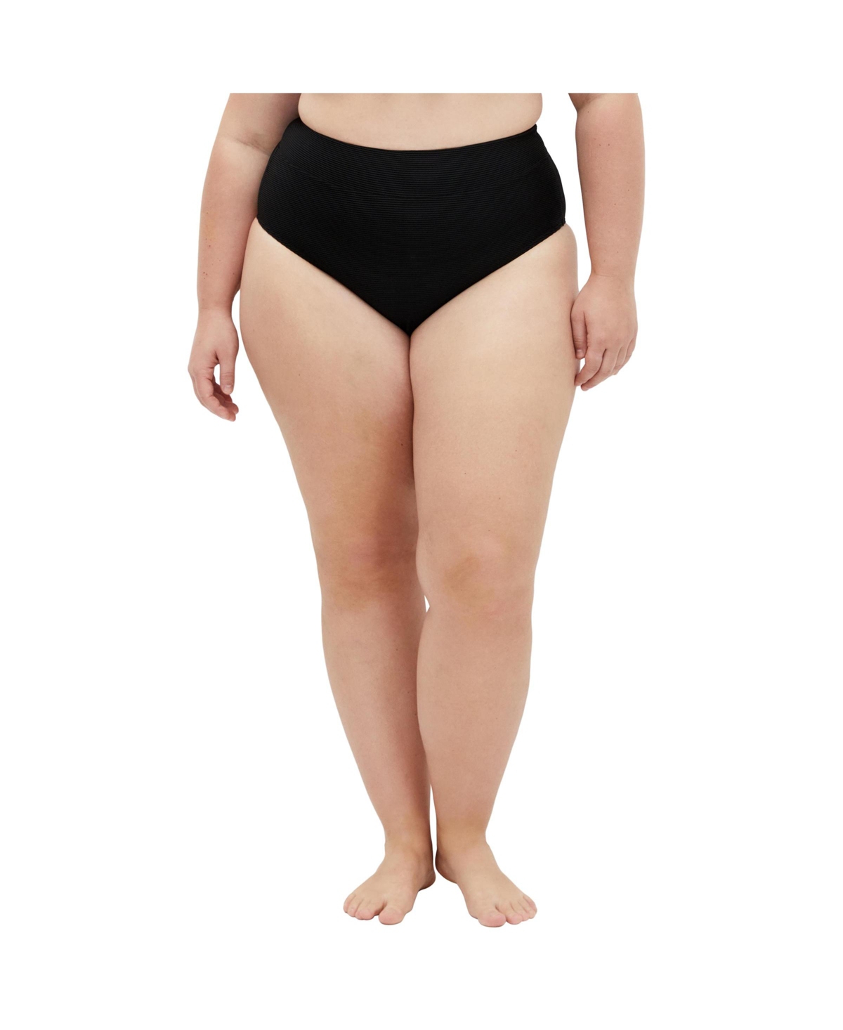 Plus Size Valencia Hi Waist Bikini - Black