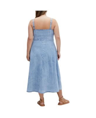 Women's Denim Corset Dress