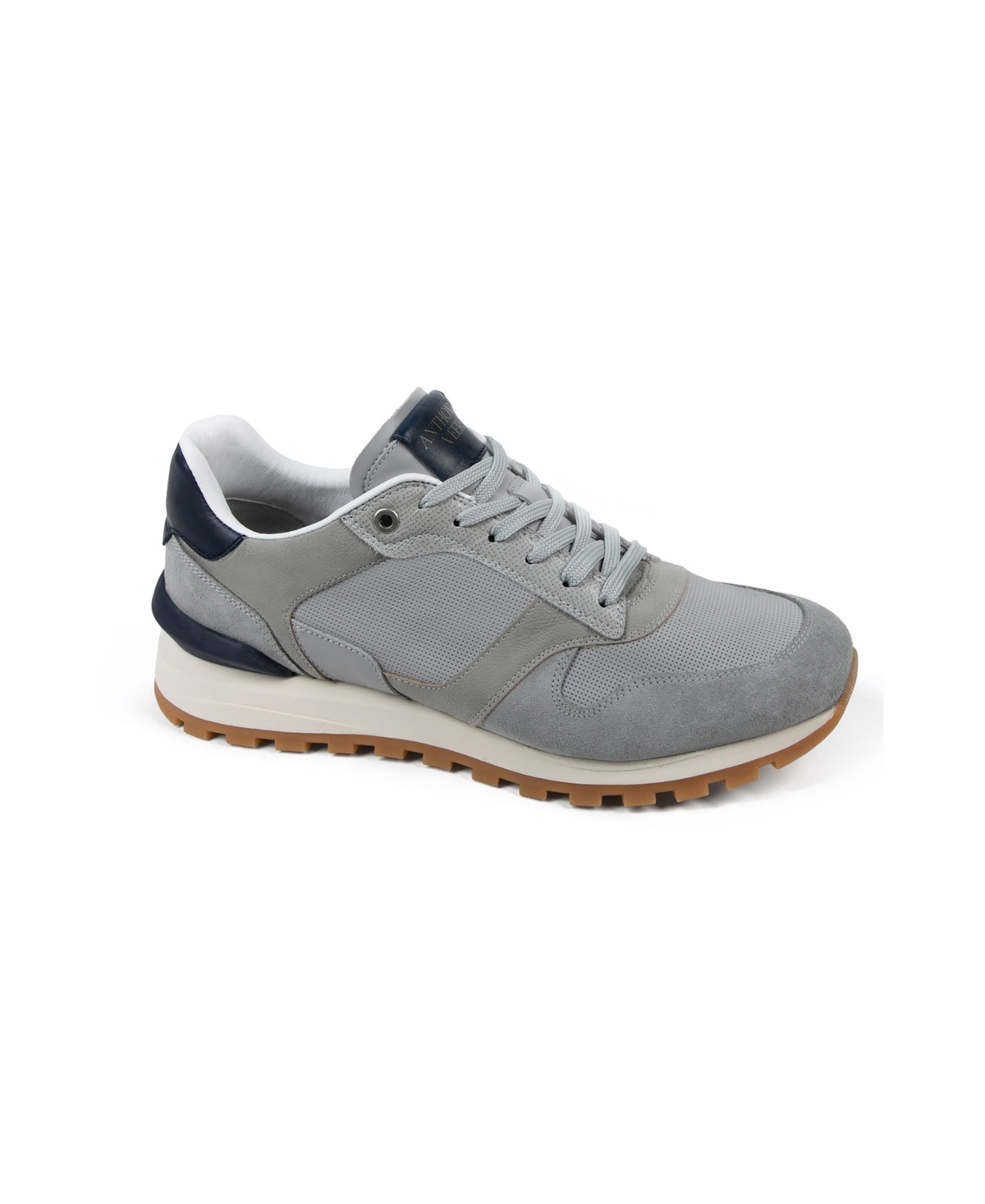 Anthony Veer Edward Runner Sneaker In Gray Navy