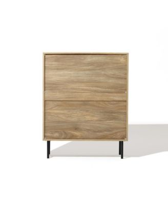 Mid-Century Modern Wave 4-Drawer 31.5-Inch Wide Accent Chest