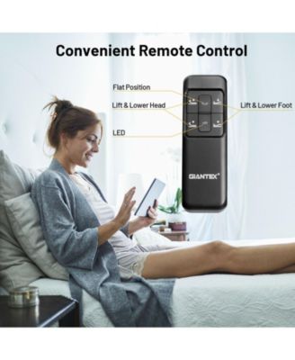 Ergonomic Adjustable Bed Base with Head and Foot Incline