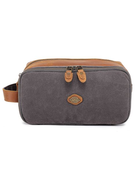 Женский несессер TSD BRAND Turtle Ridge Zip Top Toiletry Bag, цвет: Серый