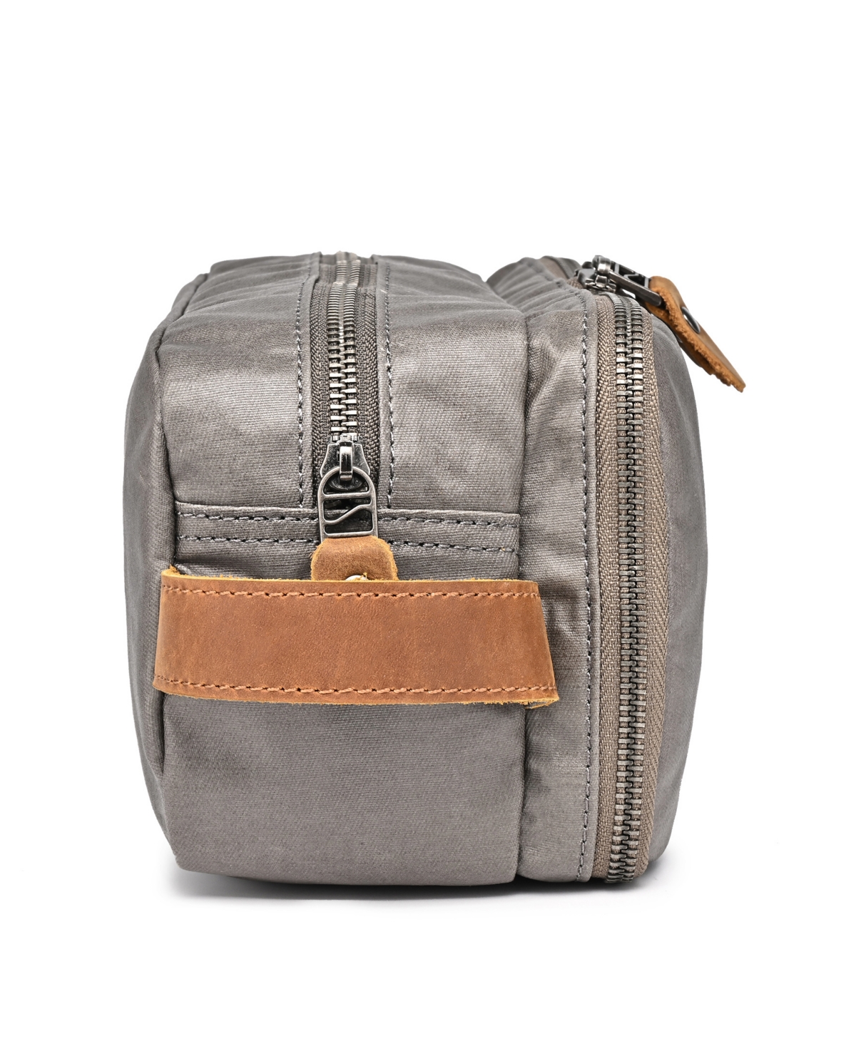 Tsd Brand Urban Light Zip Top Toiletry Bag In Gray