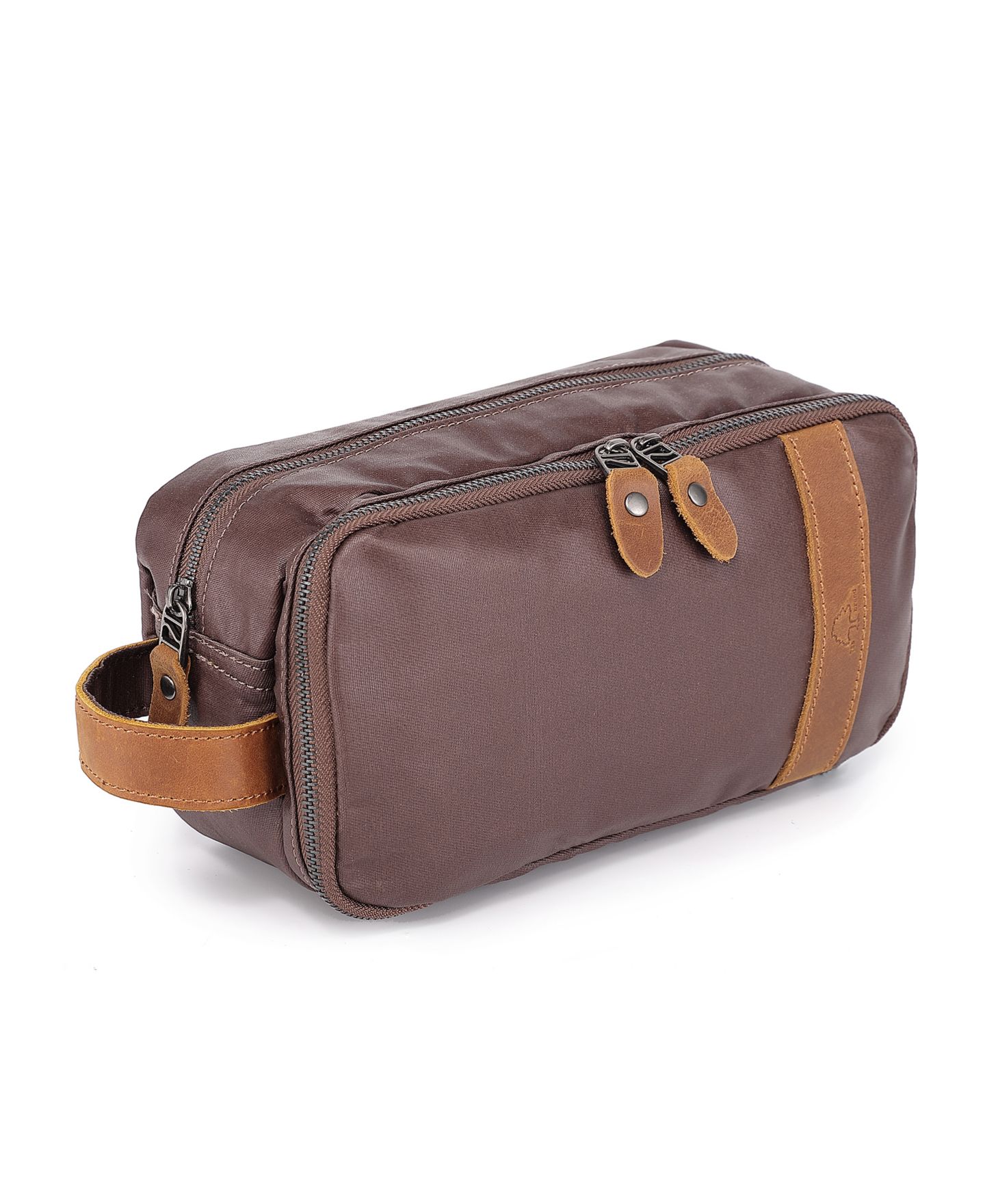 Женский несессер TSD BRAND Urban Light Zip Top Toiletry Bag, цвет: Коричневый — фото 7
