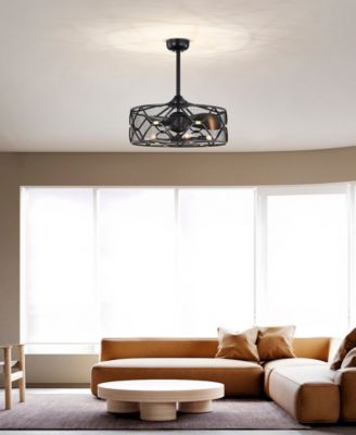 24.3" Nelle Indoor Ceiling Fan with Light Kit and Remote