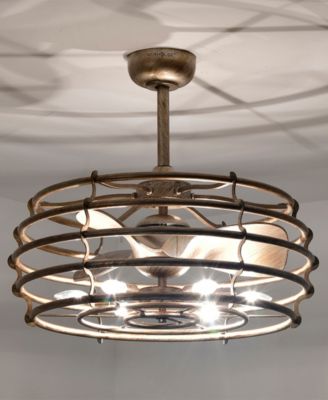 26" Baakir 6-Light Indoor Ceiling Fan with Light Kit and Remote