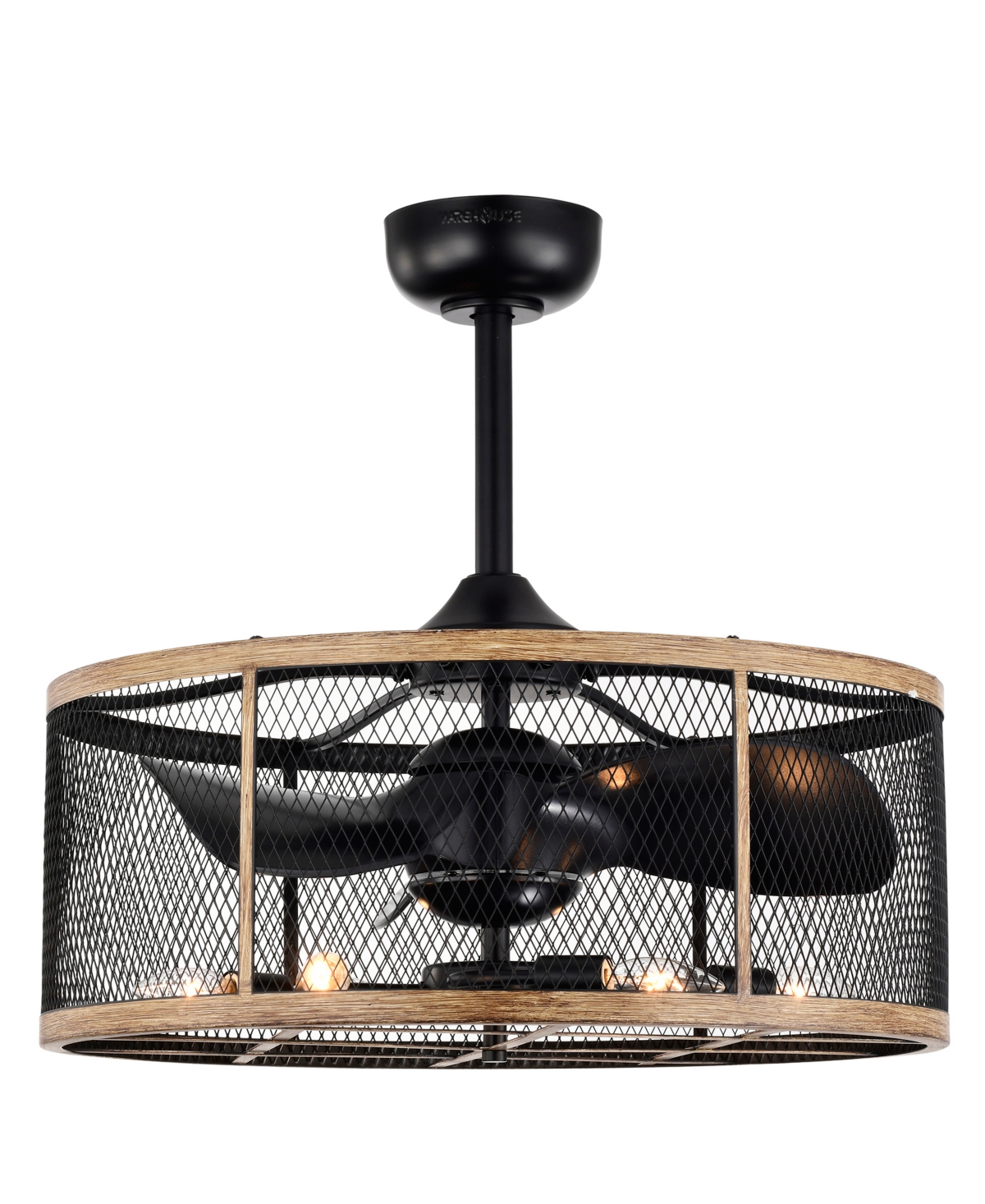 HOME ACCESSORIES 24" MERDAN INDOOR CEILING FAN WITH LIGHT KIT AND REMOTE 