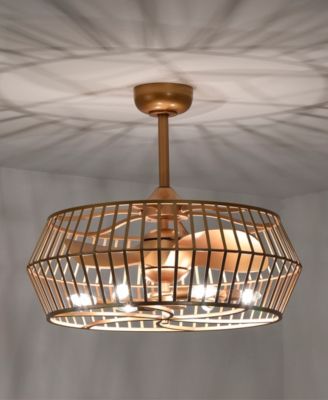 26.8" Marcelin Indoor Ceiling Fan with Light Kit and Remote