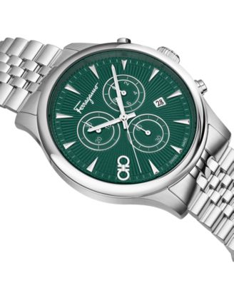 Men's Swiss Chronograph Duo Stainless Steel Bracelet Watch 42mm