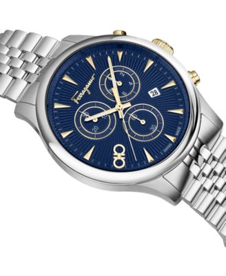 Men's Swiss Chronograph Duo Stainless Steel Bracelet Watch 42mm