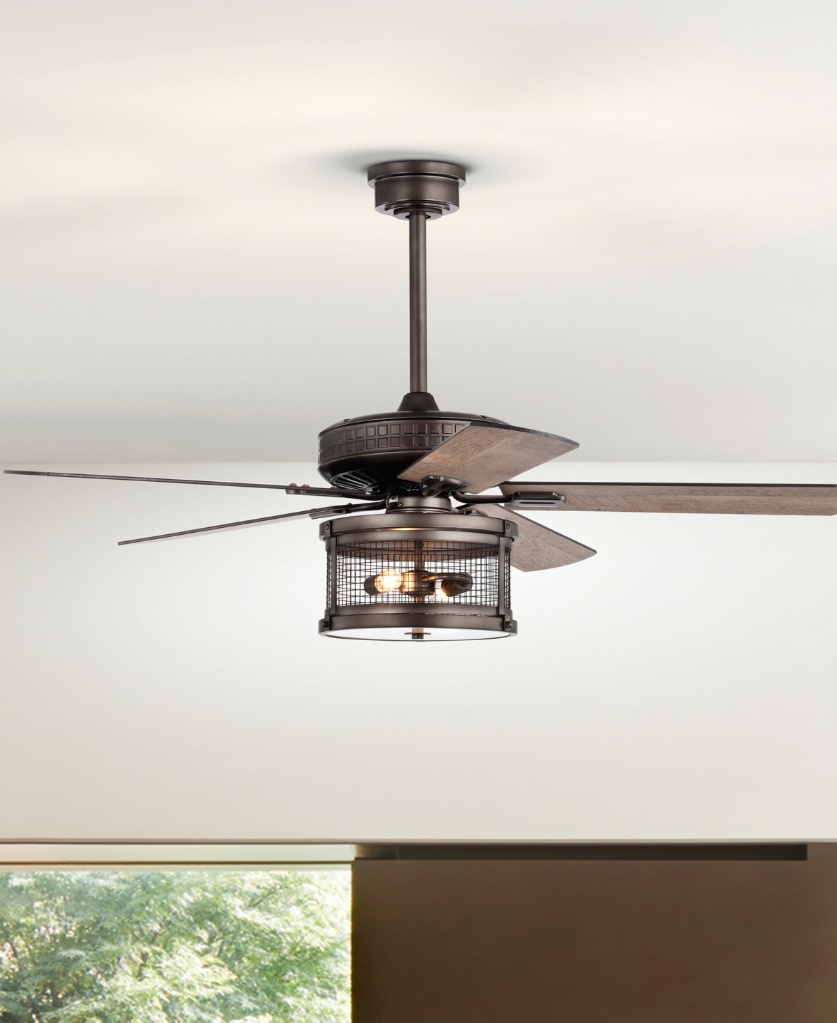 Home Accessories 52" Cadence 2-light Indoor Ceiling Fan With Light Kit And Remote In Bronze