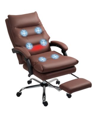 Microfibre Vibration Massage Office Chair, Reclining
