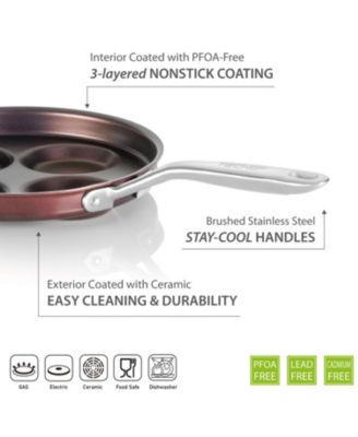 - Eggcelente Pan, Swedish Pancake Pan, Plett Pan, Multi Egg Pan, 4-Cup Egg Frying Pan, Nonstick Egg Cooker Pan