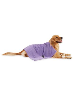Pet Microfiber Towel Embroidered Paw Print