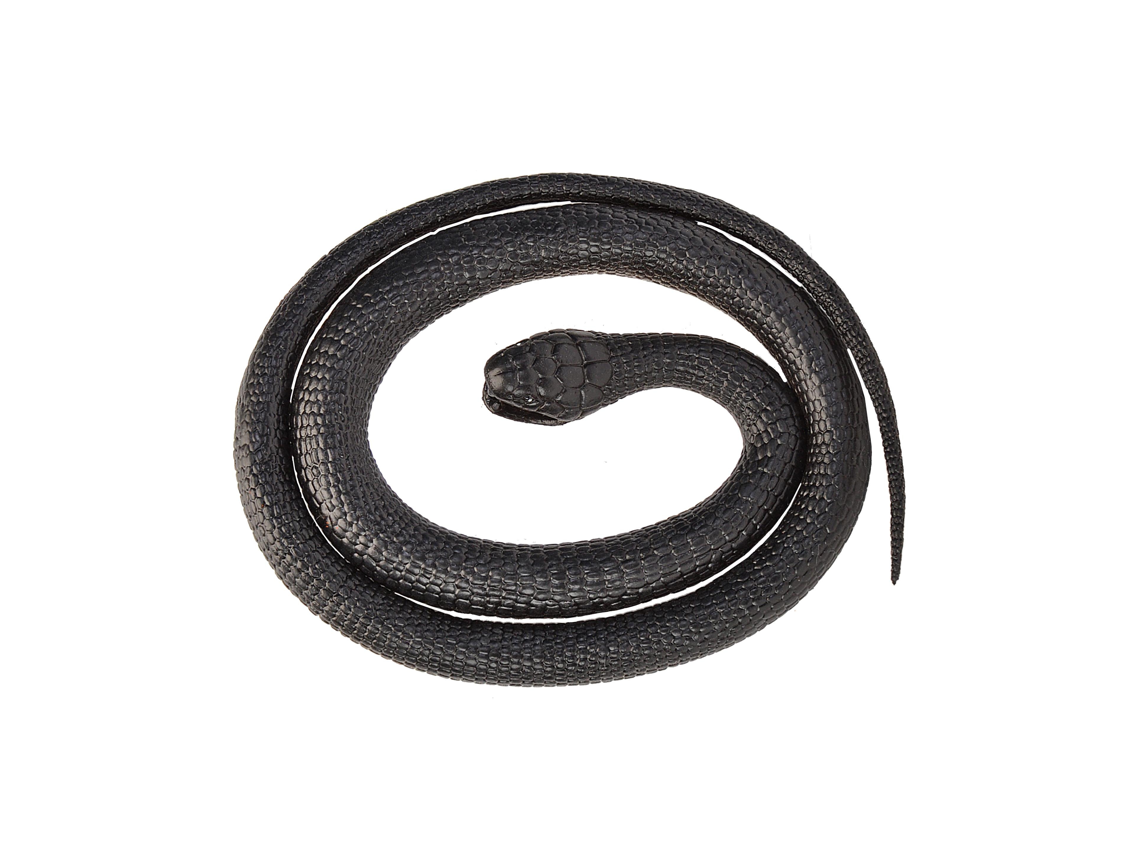 Wild Republic Rubber Snake Black Mamba Figurines, 46 Inches