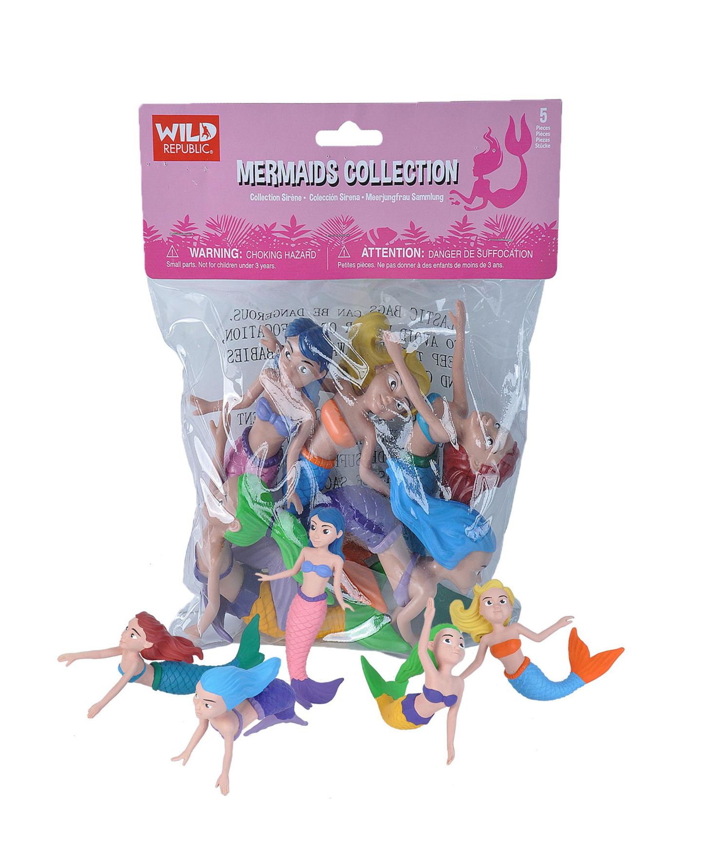 Детские фигурки Wild Republic Mermaid 5-Piece Figurines, Ages 3+ — фото 1