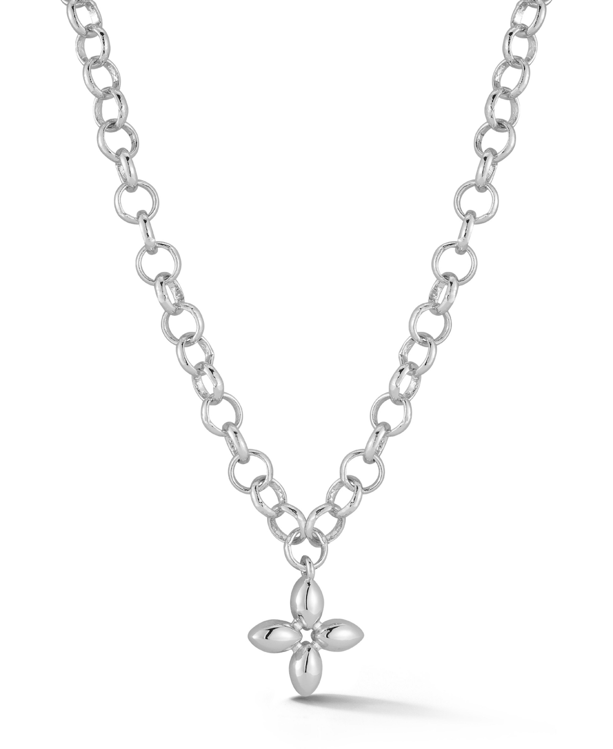 Gold Plated Chunky Clover Necklace - Gold