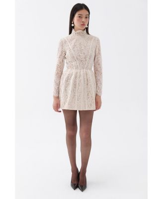 Women's Lace Long Sleeve Minidress