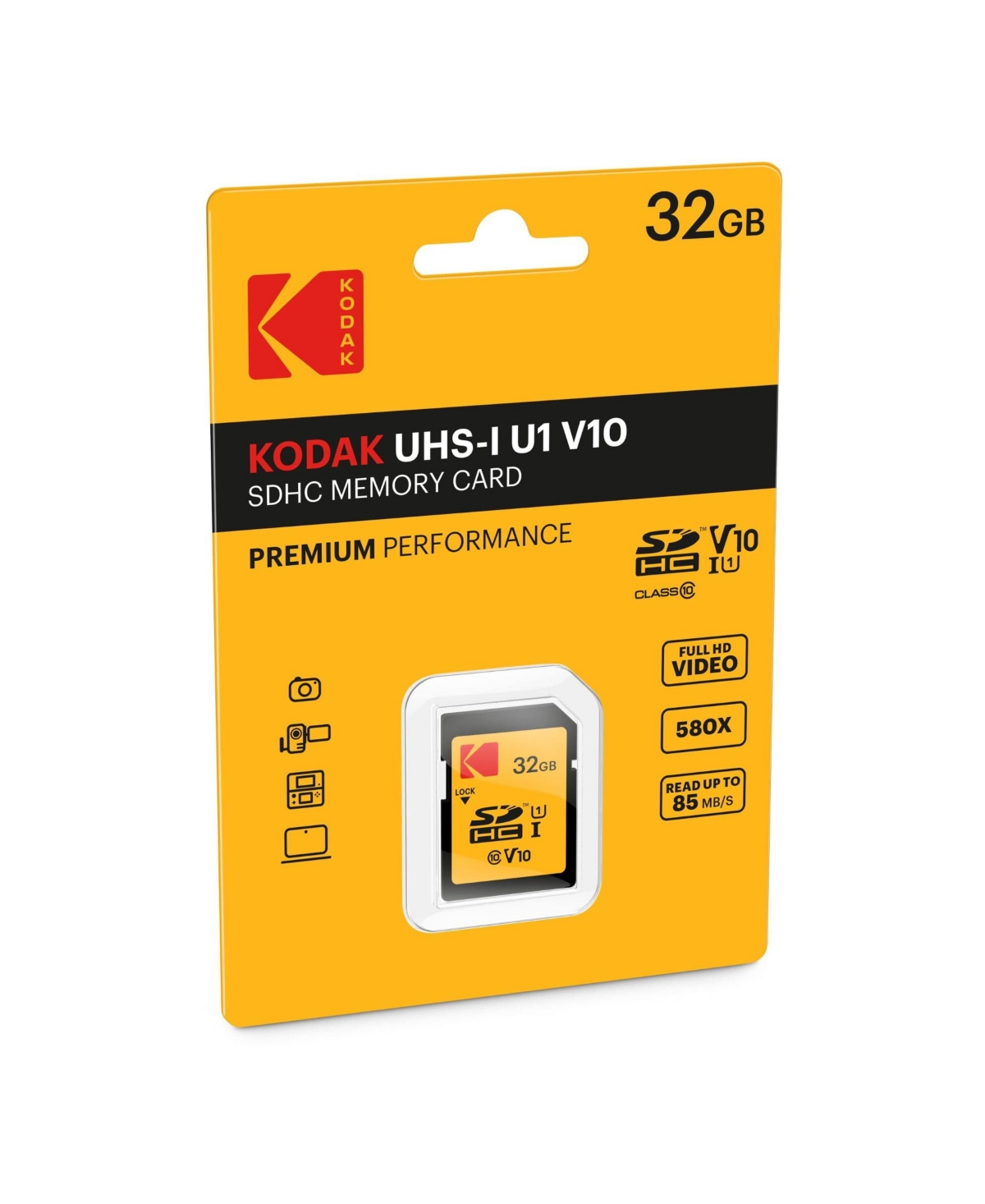 Kodak 32GB Class 10 Uhs-i U1 Sdhc Memory Card (5-Pack) with Usb Card Reader