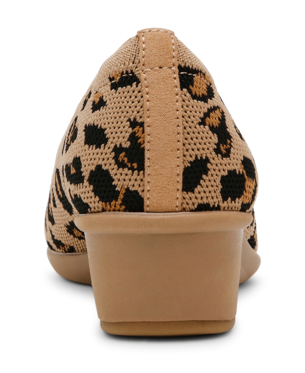 Anne Klein Women's Wisher Wedge Slip On Flats In Leopard Knit