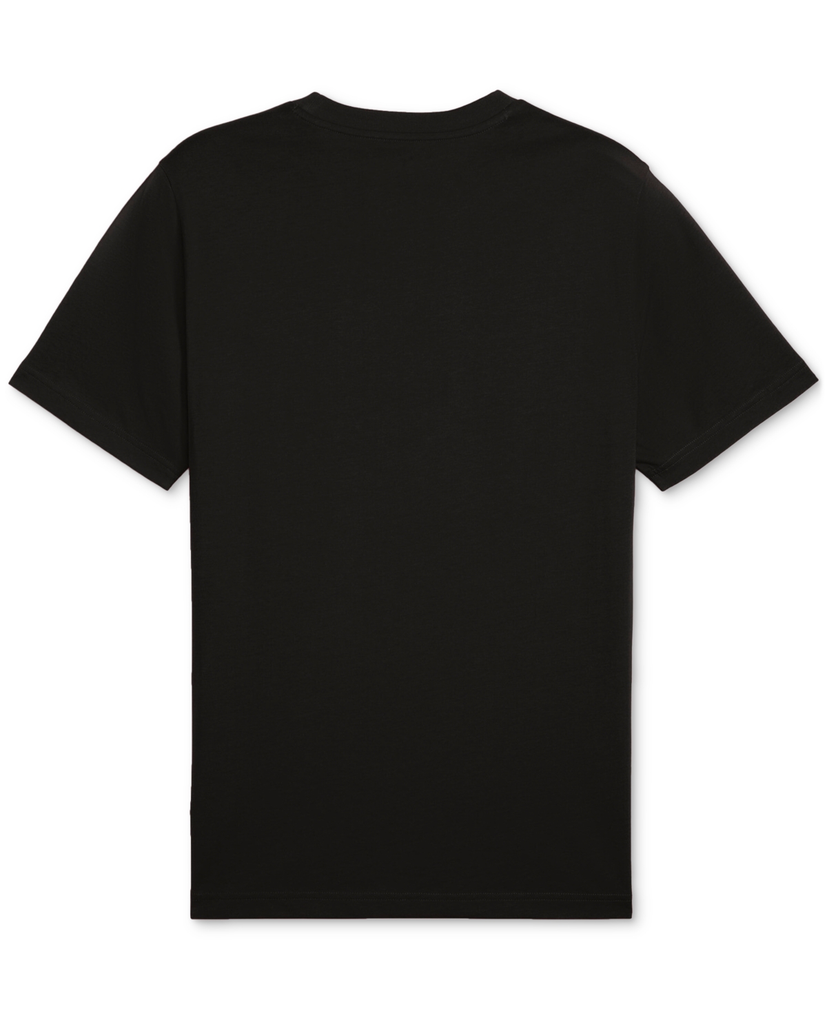 Puma Logo Printed Short Sleeve Tee Black In Black