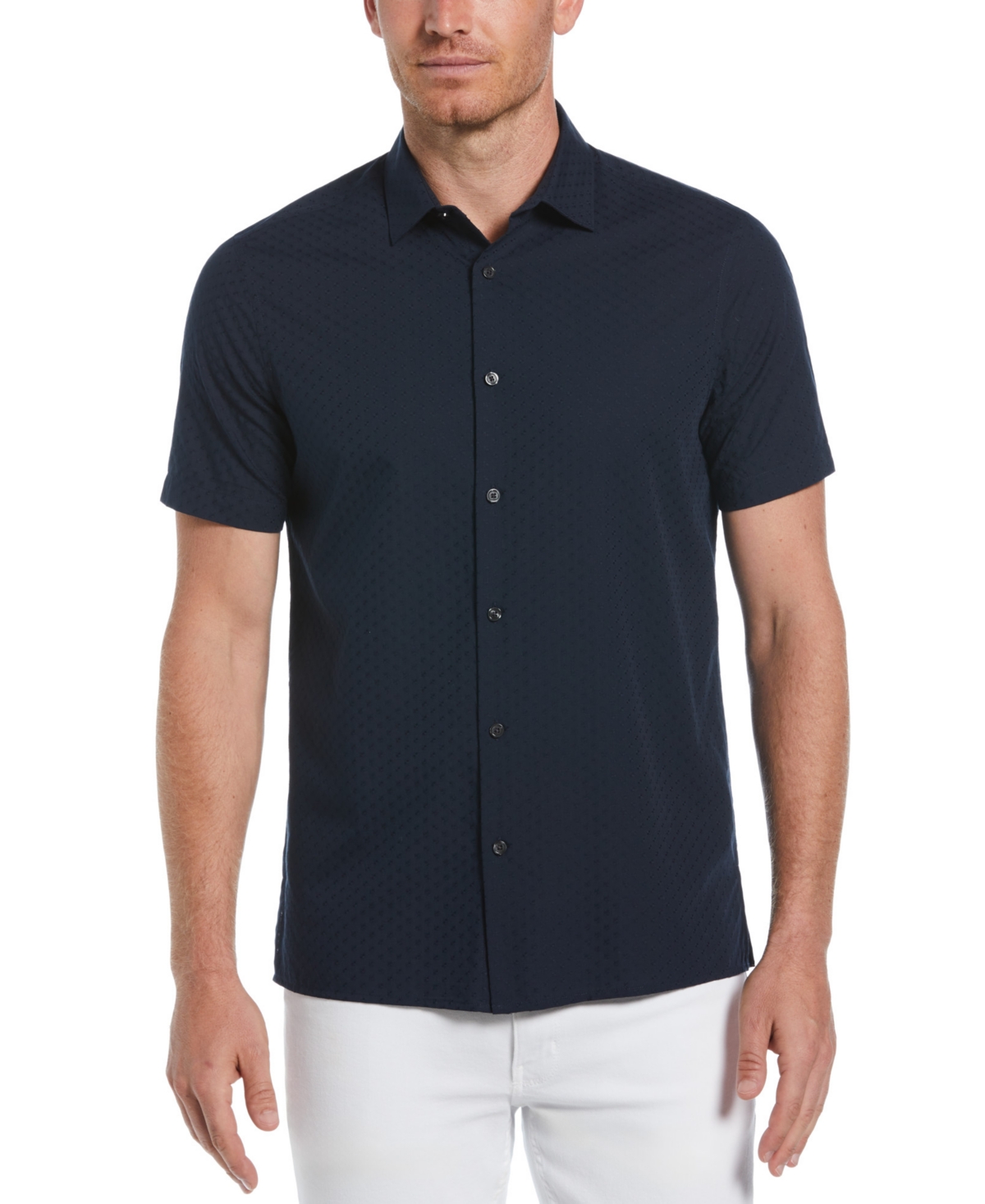 Men's Dobby-Weave Shirt - Kentucky Blue