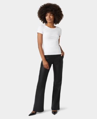 Women's High Rise Shimmer Flare Leggings Pants