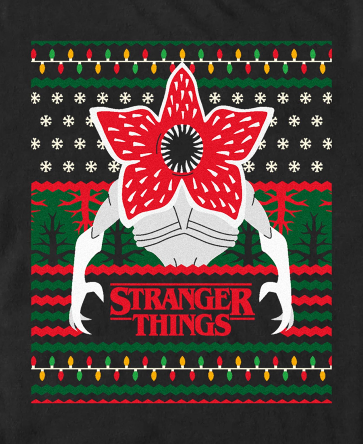 Men's Demogorgon Ugly Christmas Short Sleeve T-Shirt