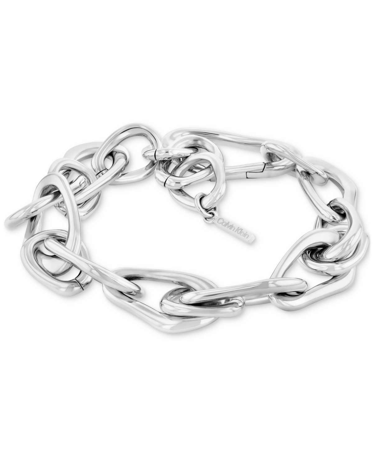 Stainless Steel Statement Link Bracelet - Gold