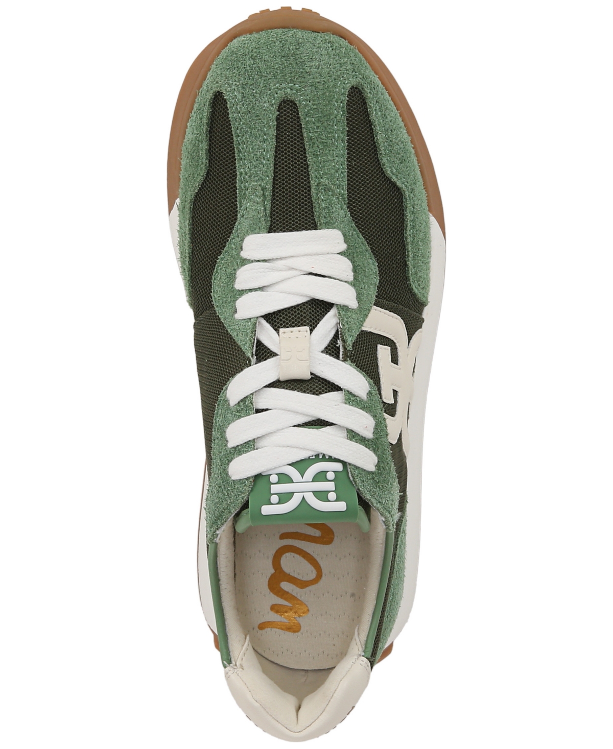 SAM EDELMAN WOMEN'S LANGLEY EMBLEM LACE-UP TRAINER SNEAKERS 
