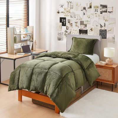 Thicker Than Thick - Comforter Set - Down Alternative Ultra Plush Filling - Winter Moss