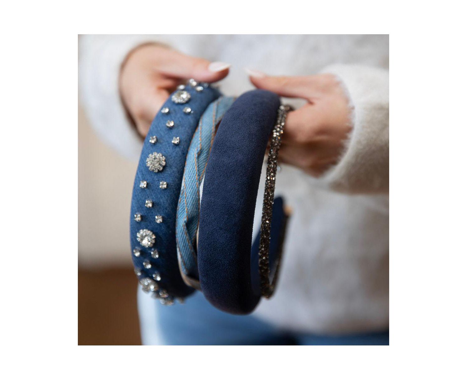 Thin All that Glitters Headband - Black
