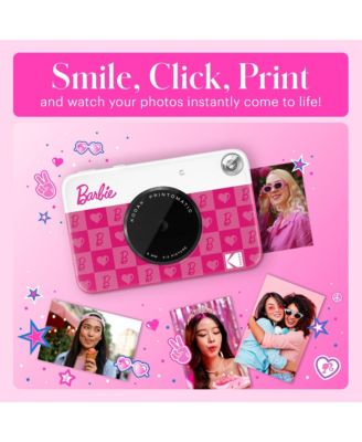 Barbie x Printomatic 2x3 Instant Print Camera, 5MP Portable Instant Camera - Iconic Style