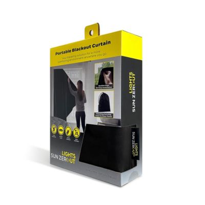 Lights Out Portable Travel 100% Blackout Rod Pocket Curtain Panel