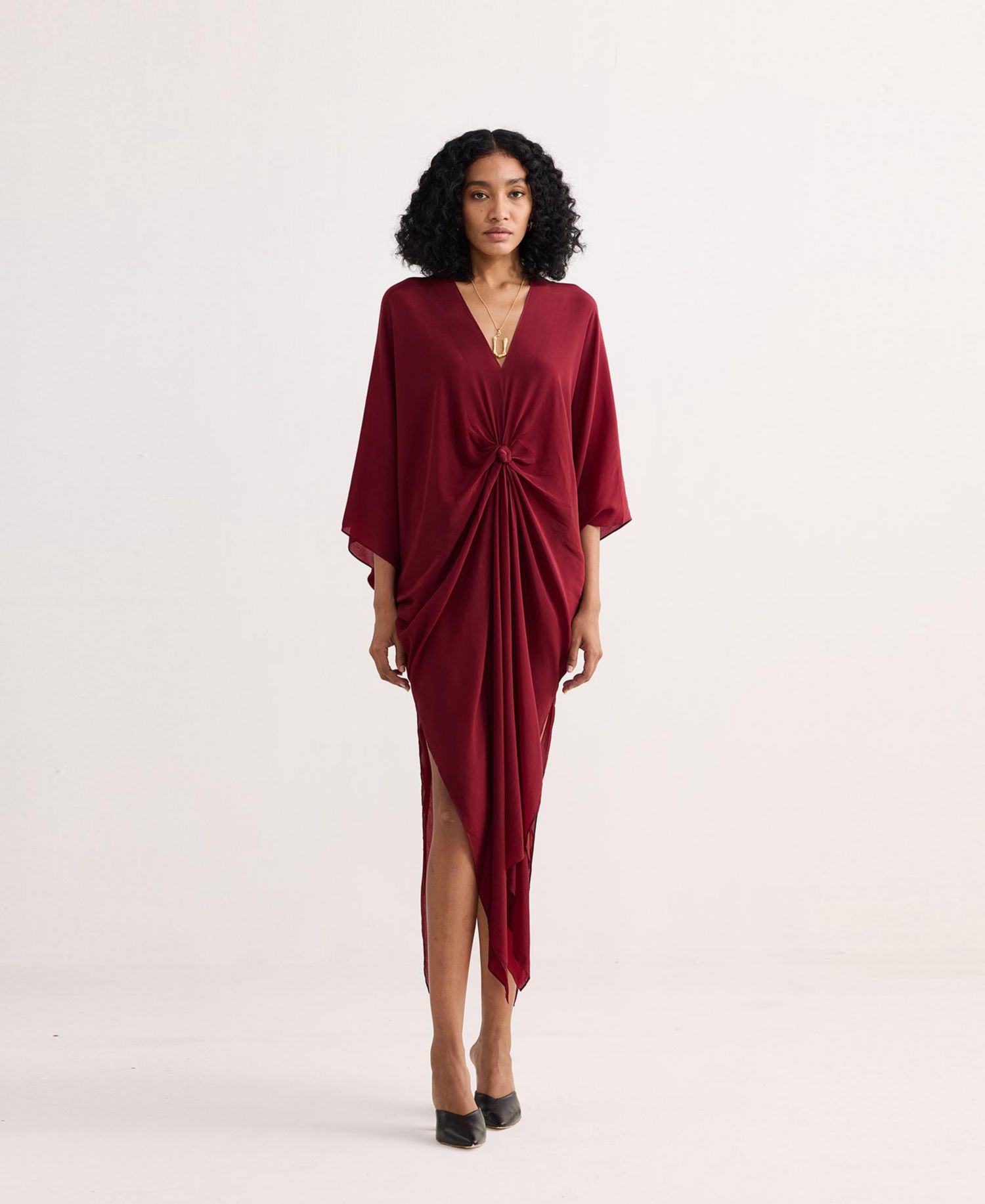 Women's Front twist Kaftan Dress
