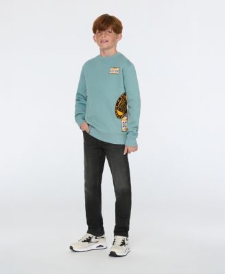 Big Boys Graphic Fleece Crew Shirt