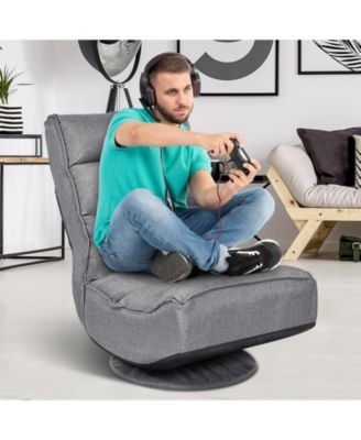 5-Position Folding Floor Gaming Chair