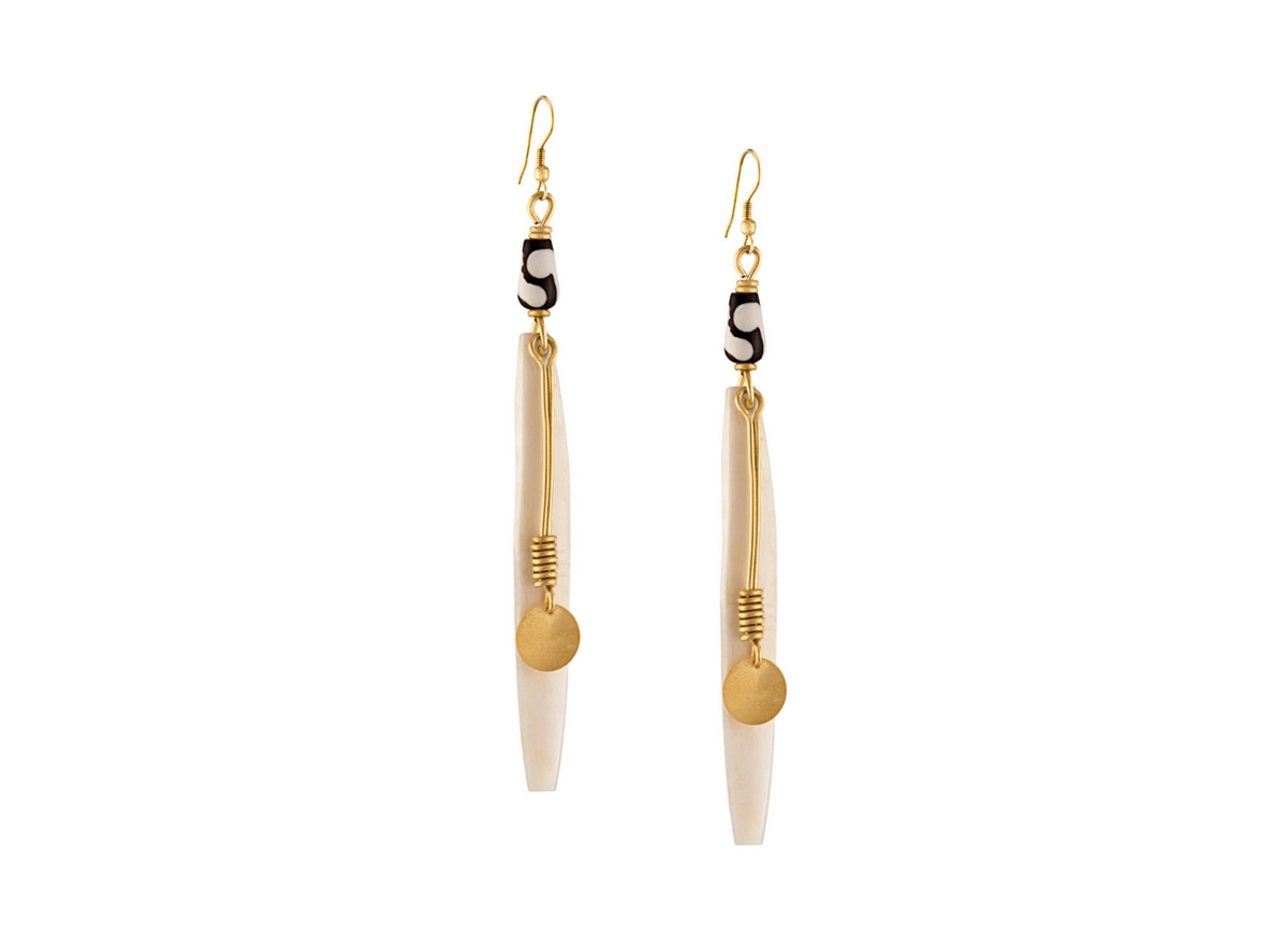 Imani Earrings - Ivory