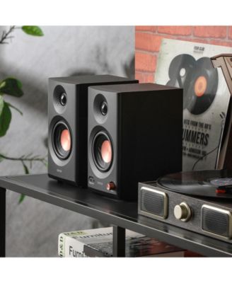 Hi-Res Audio Certified Monitor Speakers, Bluetooth V5.4 Active Bookshelf Speakers, 2.0 Computer Speaker (Pair)