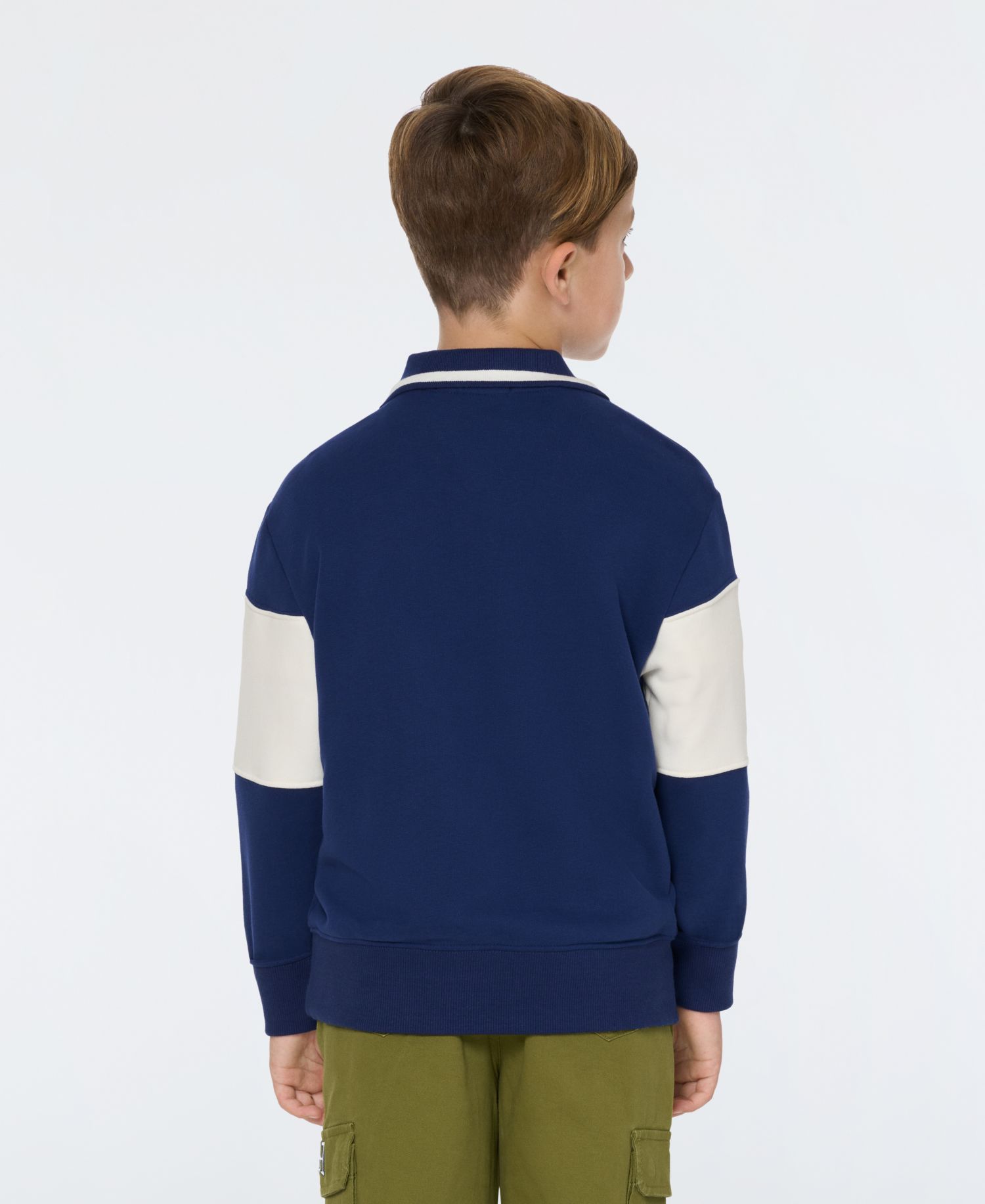 SCOTCH & SODA Big Boys French Terry Graphic Polo Shirt