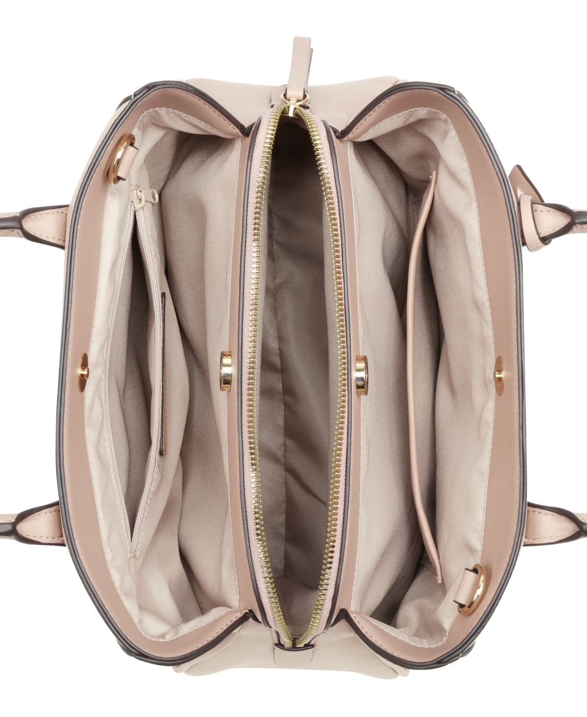 NINE WEST BLOOMFIELD TRIPLE COMPARTMENT SATCHEL BAG 