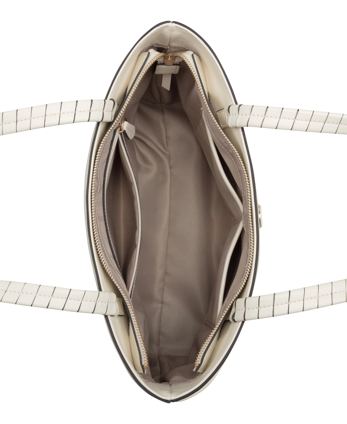 Nine West Erina Triple Compartment Tote Bag In Chic Cream