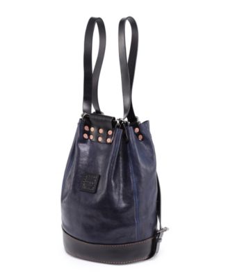 Women's Leather Canna Bucket Backpack