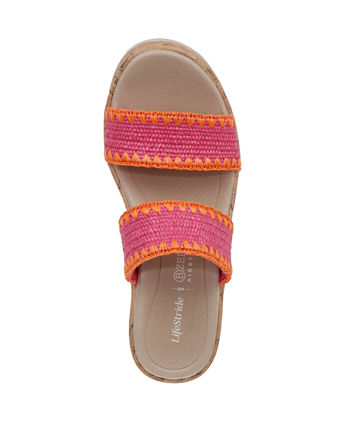 Bzees Resort Sandal In Pink Multi Stretch Gore Fabric