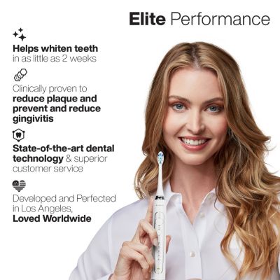 Elite - Advanced Ultra Whitening Rechargeable Toothbrush Set
