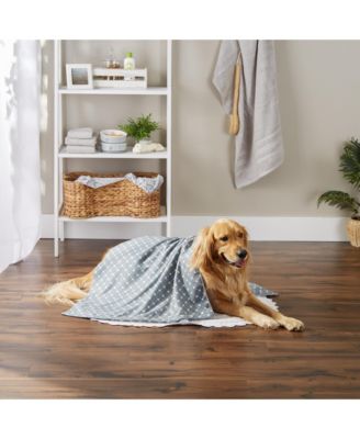 Microfiber Trellis Printed Large Single Pet Towel