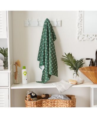 Microfiber Trellis Printed Large Single Pet Towel