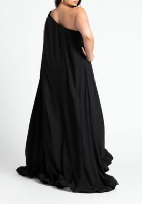 Women's Plus Size Dramatic Ruffle Gown