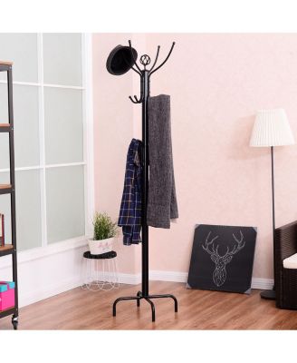 Metal Coat Rack with 12 Hooks