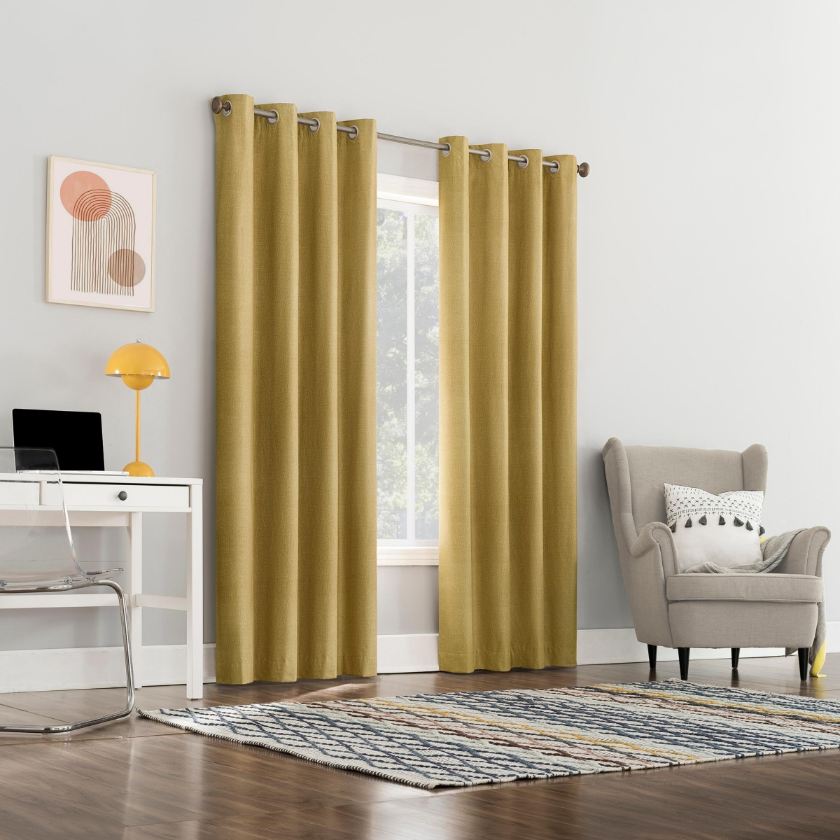 Sun Zero Duran Thermal Insulated 100% Blackout Grommet Curtain Panel
